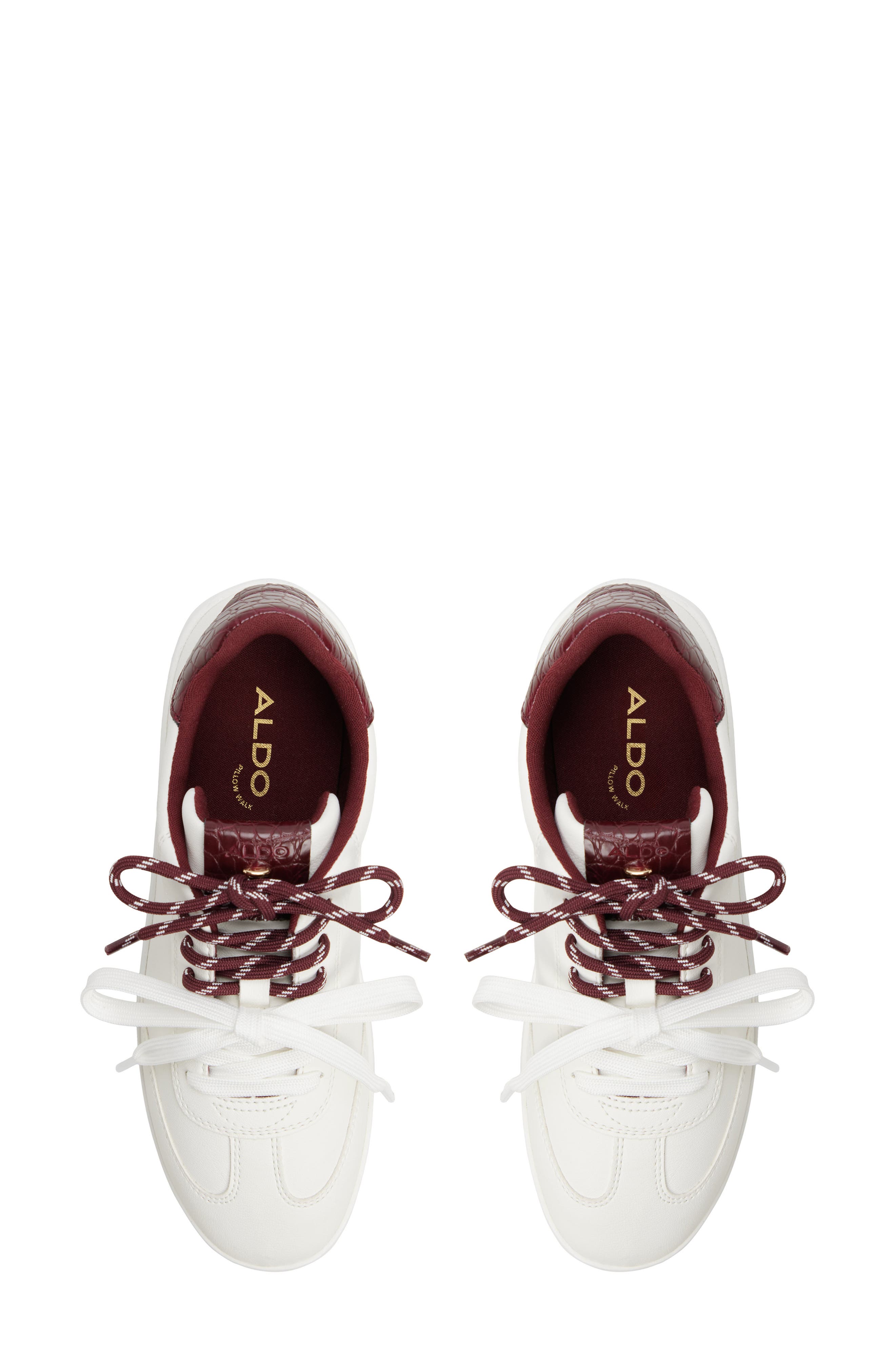Stellya Faux Leather Sneaker, Alternate, color, WHITE COMBO