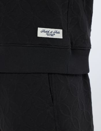 Jacquard Knit Texture Sweatshirt
