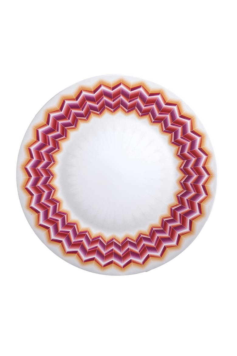 Charger Plate ZIG ZAG  Jarris 156 diam. 12.5", Main, color, Multicolor