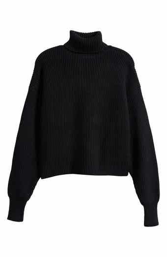 Good American Cozy Rib Turtleneck Sweater