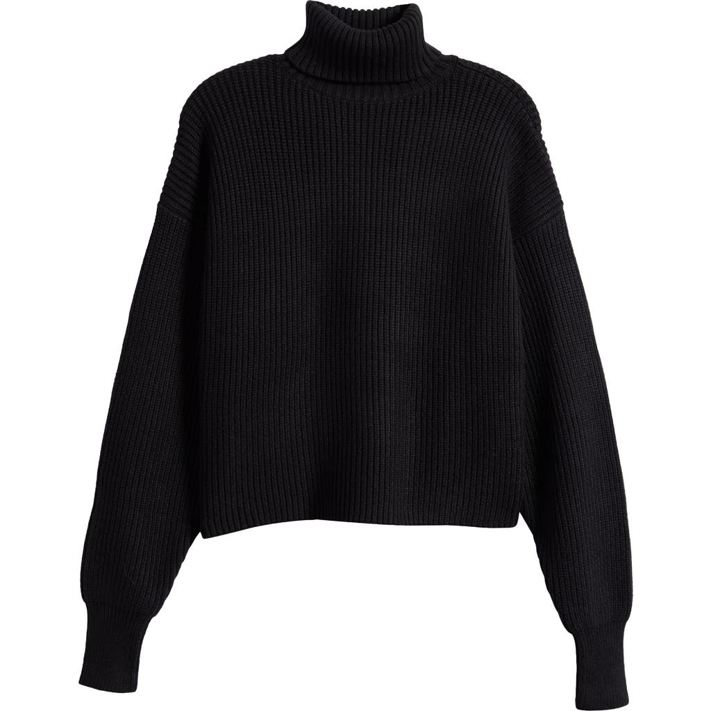 GOOD AMERICAN GOOD AMERICAN COZY RIB TURTLENECK SWEATER