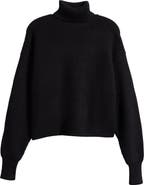 Good American Cozy Rib Turtleneck Sweater