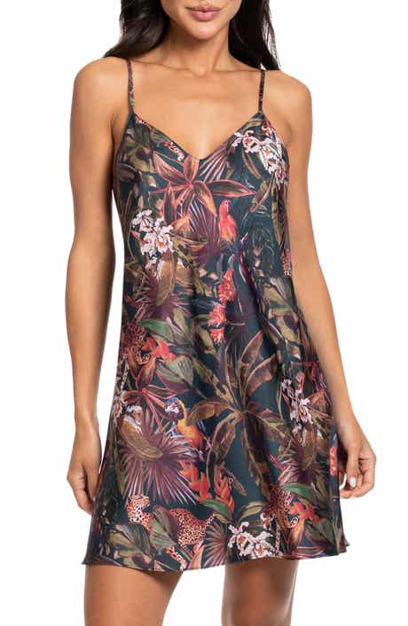 Print Satin Chemise