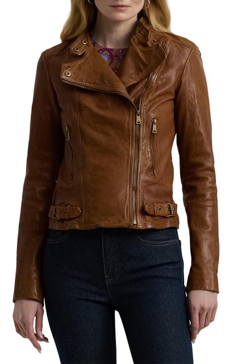 Women's Cropped Leather & Faux Leather Jackets | Nordstrom