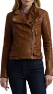 Lauren Ralph Lauren Tumbled Leather Jacket
