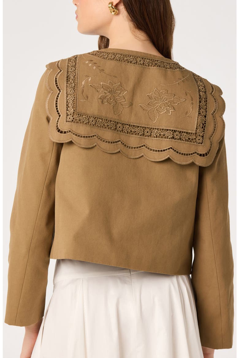 Cleo Cotton Canvas Jacket, Alternate, color, NUTMEG