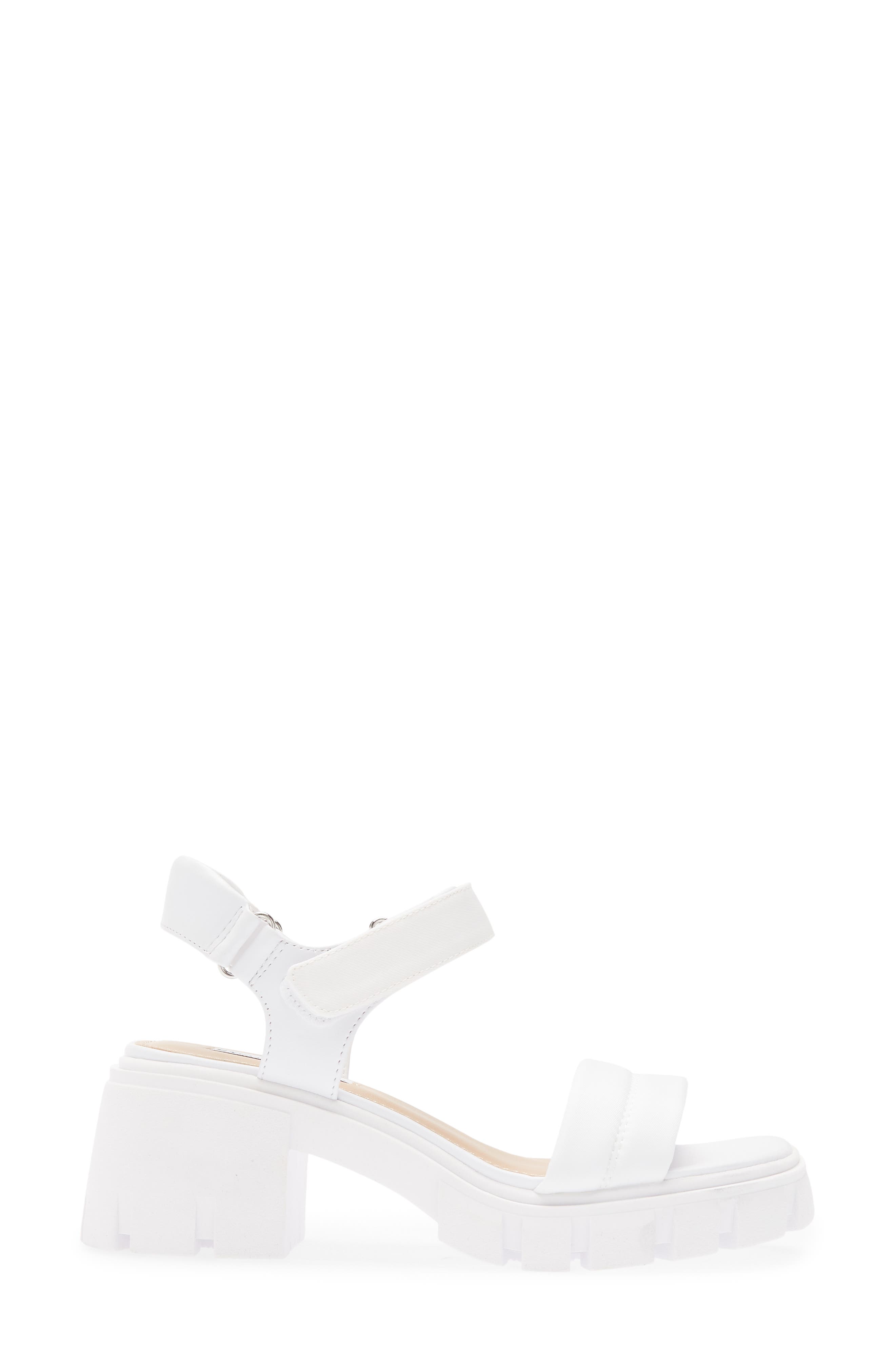 Louella Ankle Strap Sandal, Alternate, color, WHITE