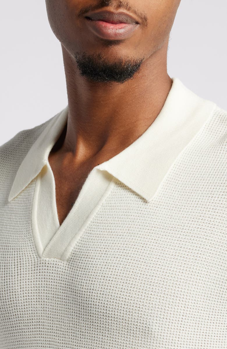 Saturdays NYC Alex Merino Wool Blend Johnny Collar Polo Sweater, Alternate, color,