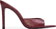 BLACK SUEDE STUDIO Brea Ostrich Mule