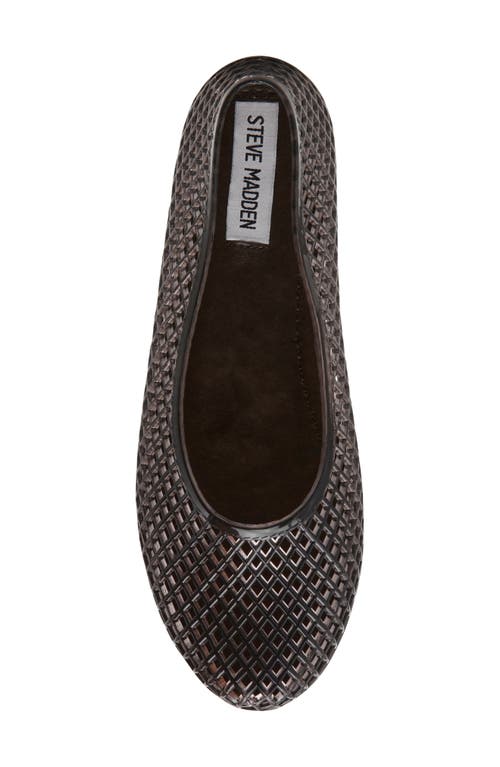 Steve Madden Gyzmo Perforated Jelly Flat In Smoke