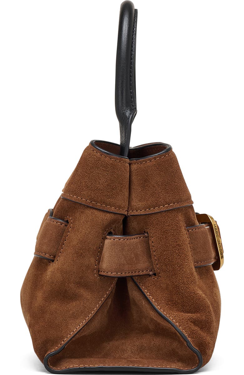 Marc Jacobs The Dakota Small Suede Satchel, Alternate, color, Copper