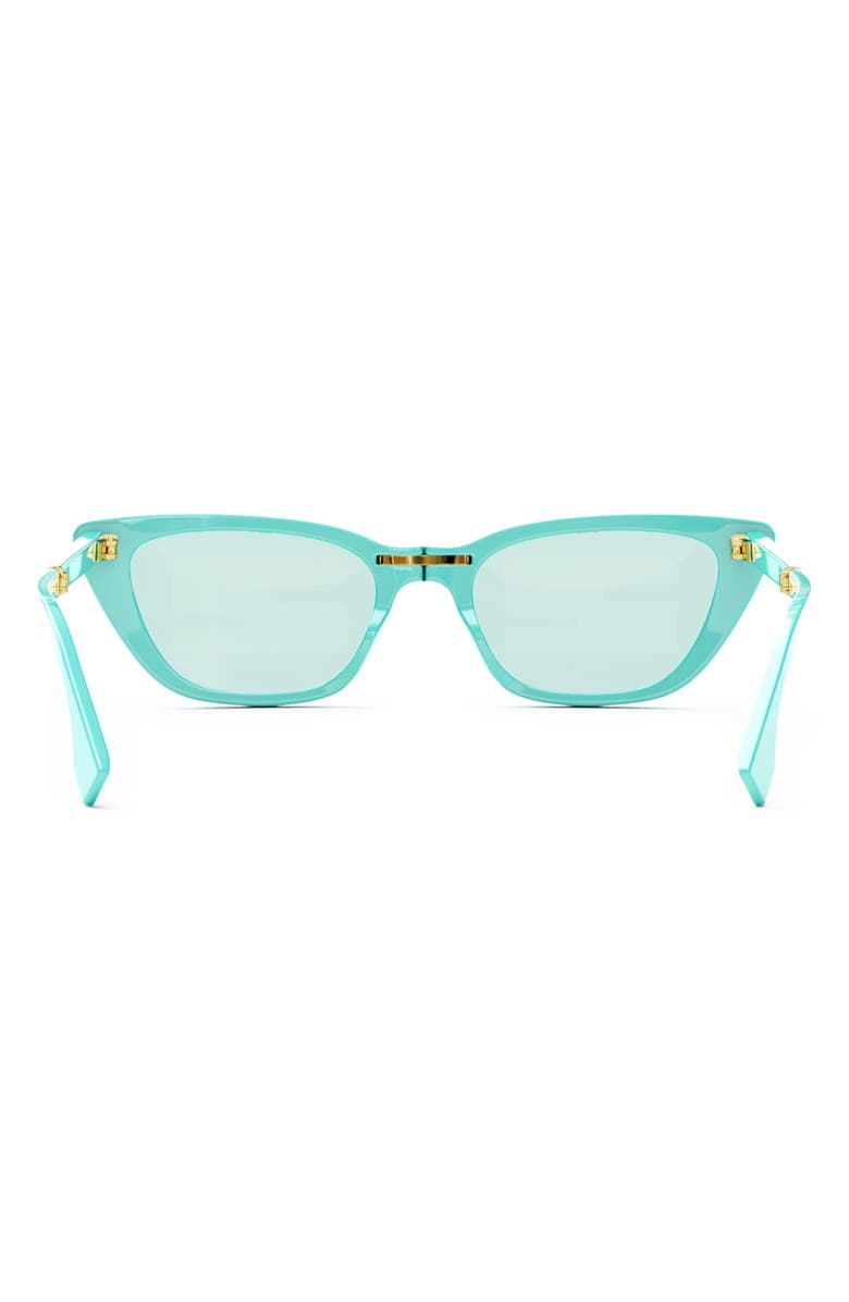 Fendi 'Fendi Baguette Anniversary 53mm Cat Eye Sunglasses, Alternate, color, 