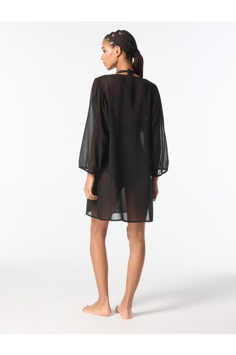 Cover Up Shirt Swim, Alternate, color, Black