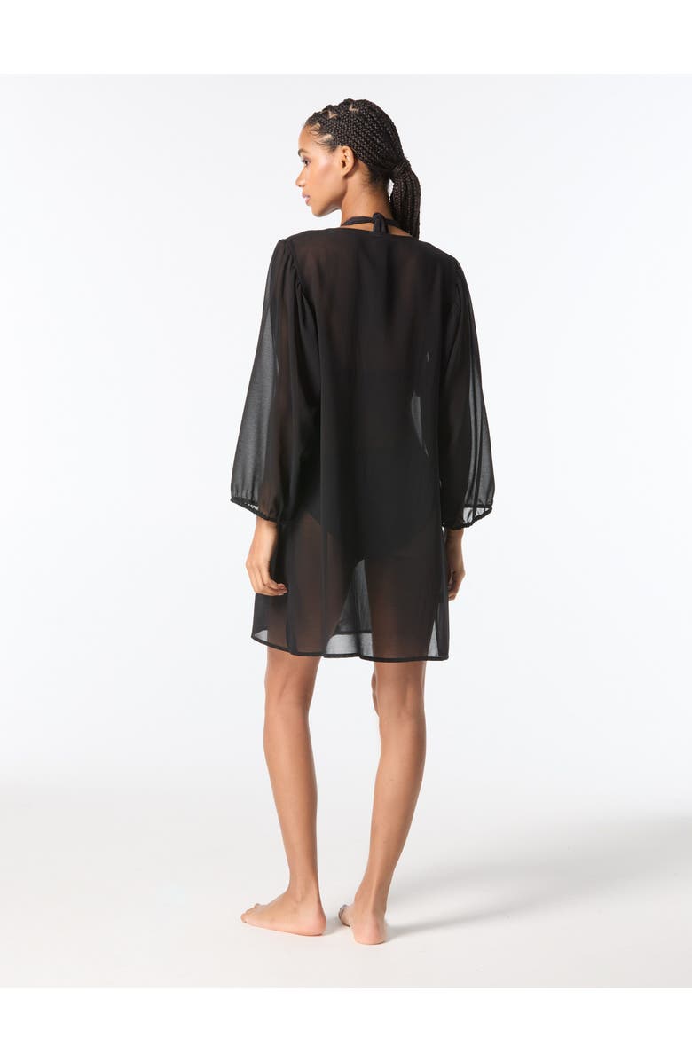MICHAEL Michael Kors Cover Up Shirt Swim, Alternate, color, Black