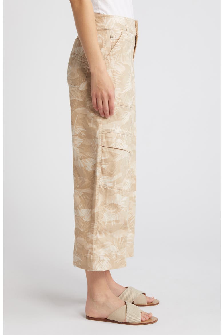 'Ab'Solution Skyrise Camo Crop Wide Leg Pants, Alternate, color, STONE MULTI