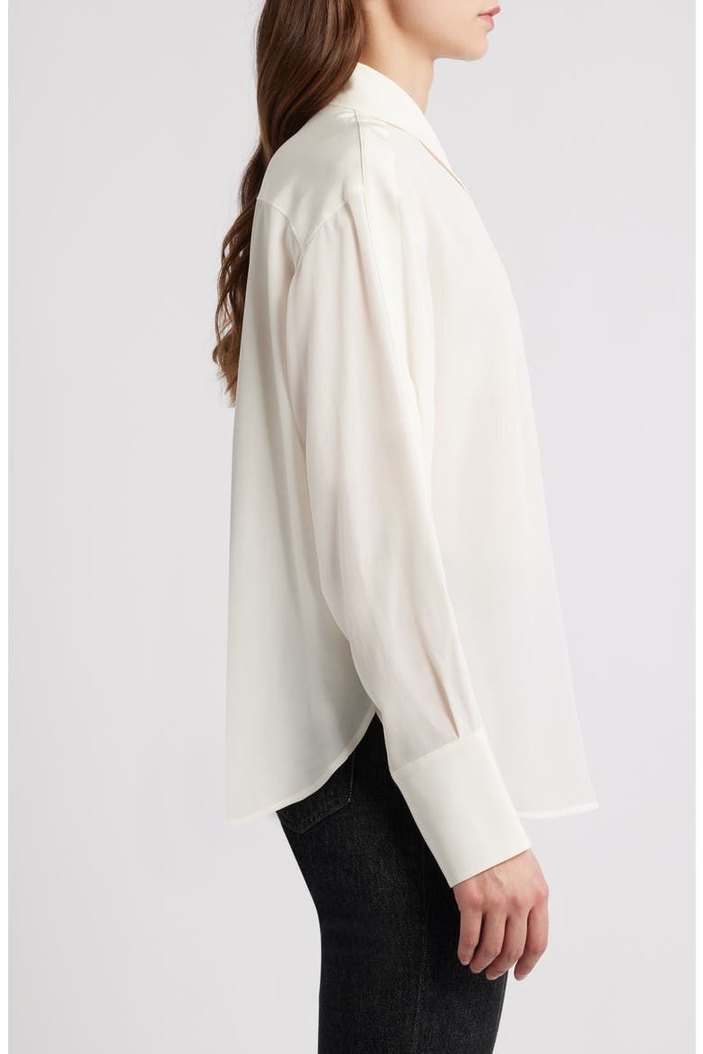 Binaliati Friday Silk Shirt, Alternate, color, OPEN WHT