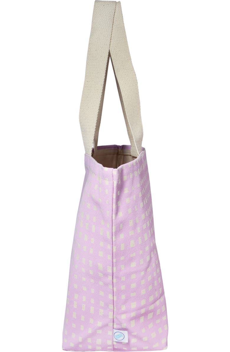 Dance Happy Micro Grid Wide Tote Bag, Alternate, color, Lilac