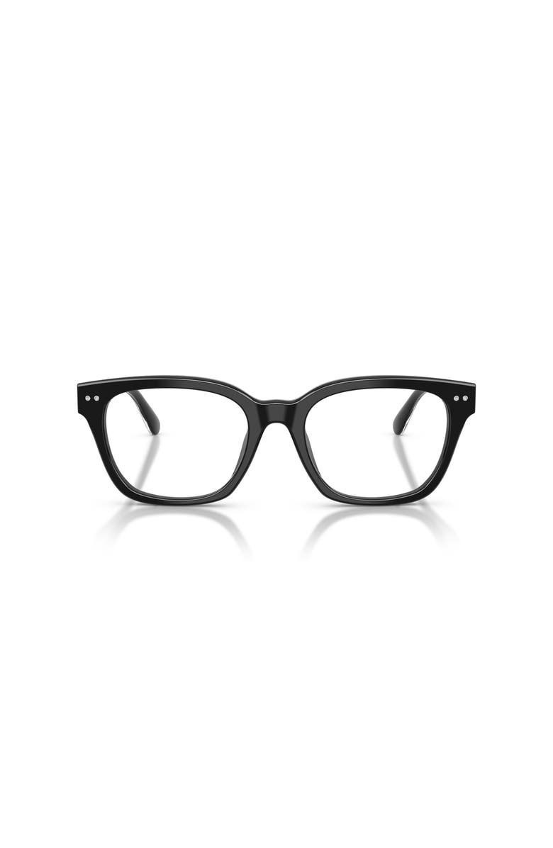 Ralph Lauren 52mm Rectangle optical glasses, Alternate, color, Black