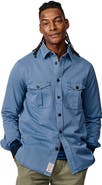 Aubin Cole Long Sleeve Twill Overshirt