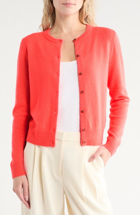 Crewneck Cashmere Cardigan