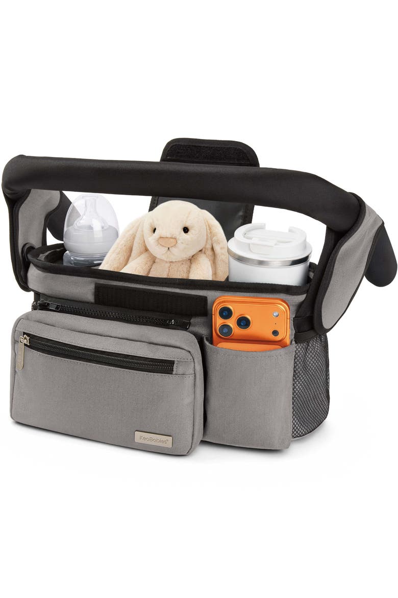 Stash Stroller Organizer, Main, color, Classic Gray