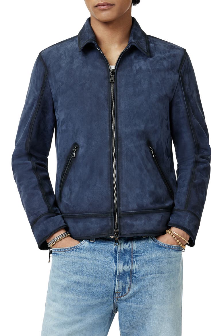 Benjamin Suede Jacket, Main, color, LAKE BLUE