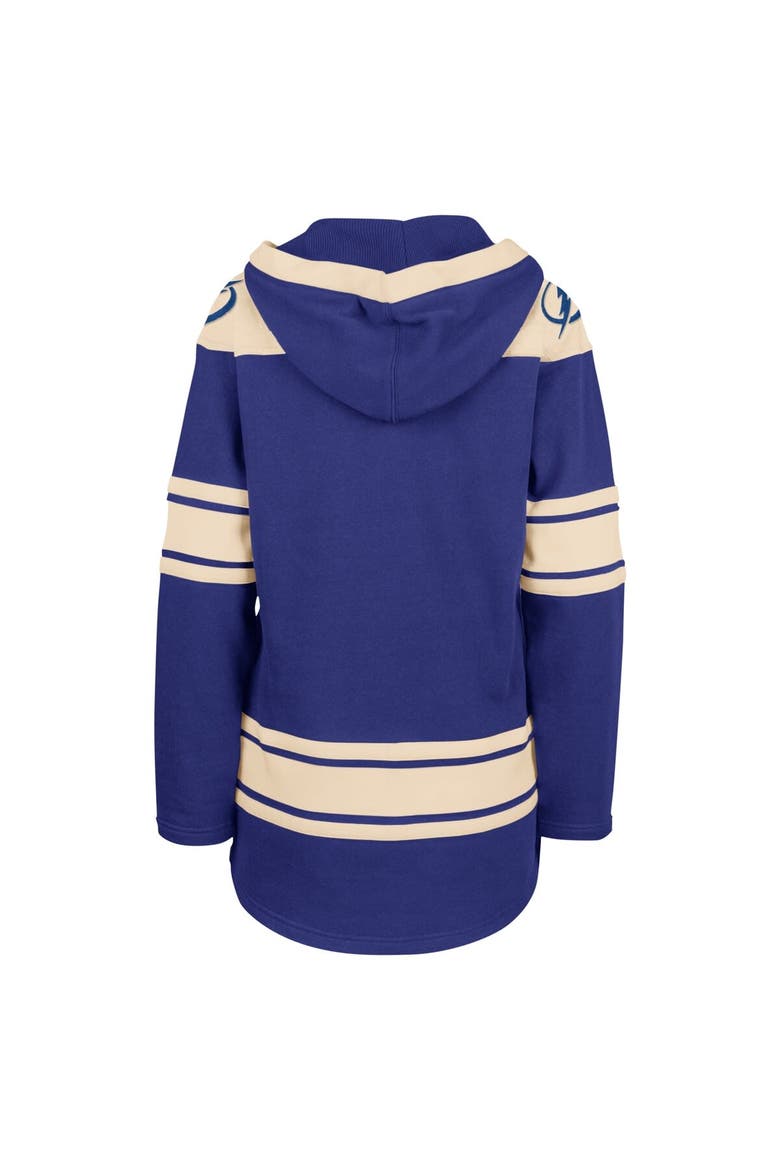 Women's '47  Blue Tampa Bay Lightning Superior Lacer Pullover Hoodie, Alternate, color, Blue