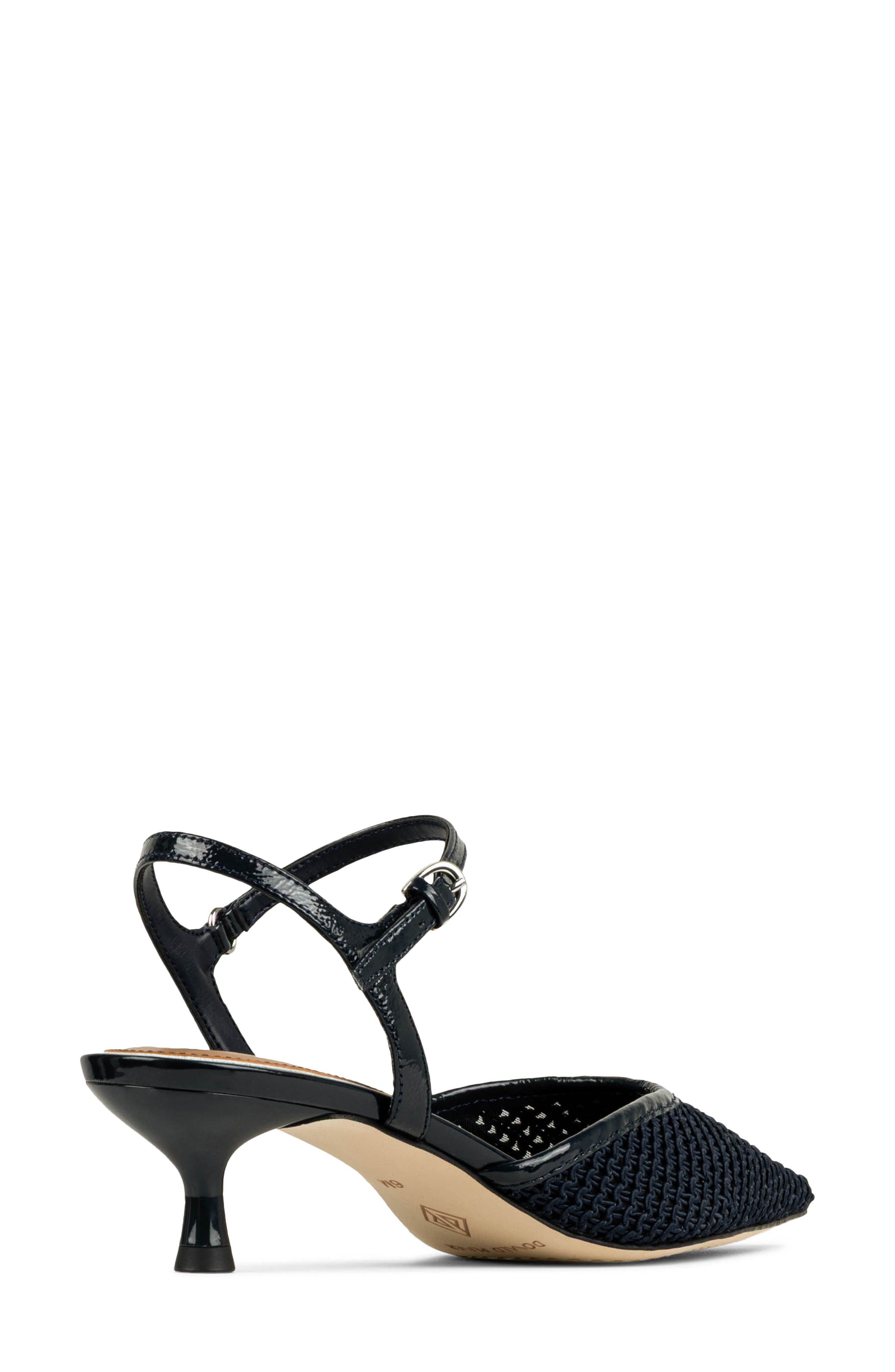 Ankle Strap Pointed Toe Kitten Heel Pump - image 4