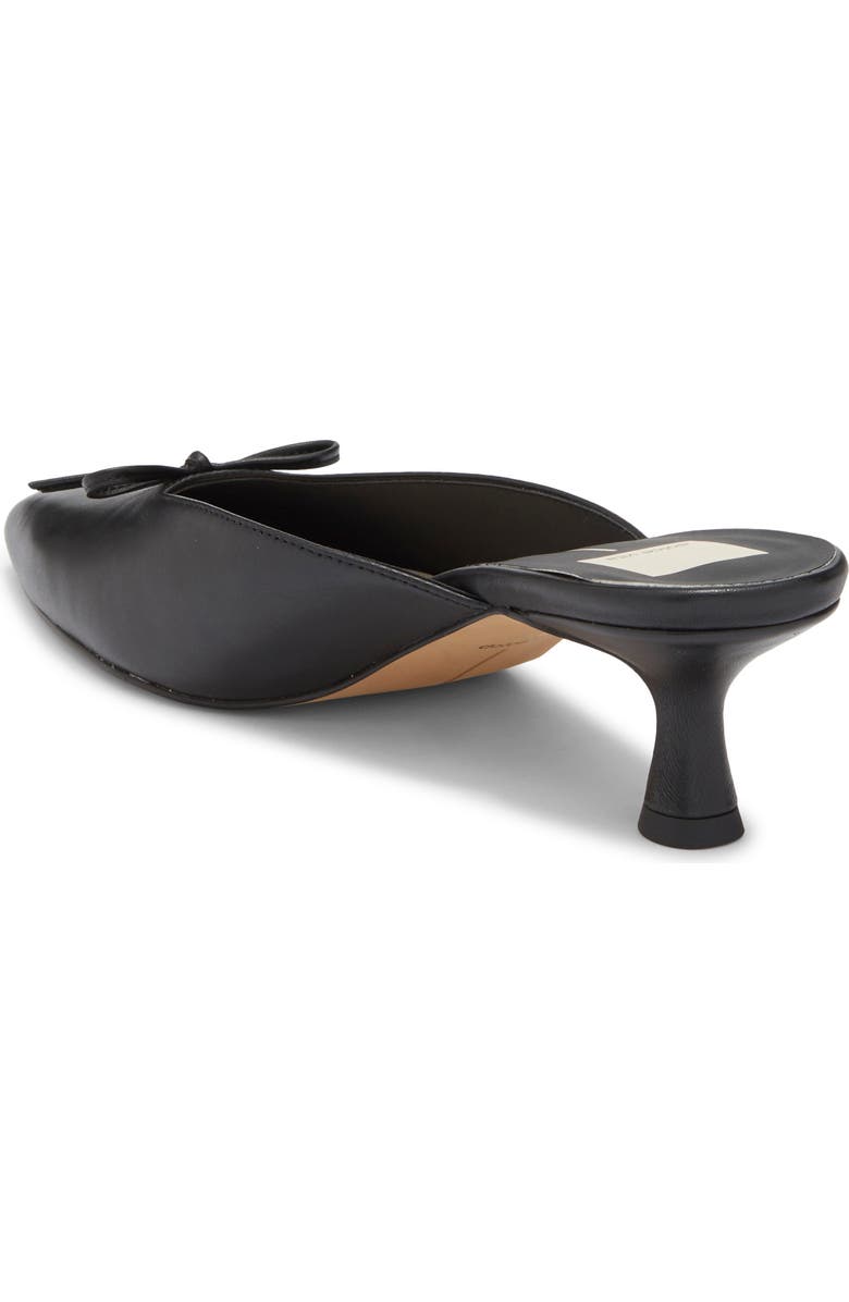 Dolce Vita Cleo Pointed Toe Kitten Heel Mule, Alternate, color, Black Leather
