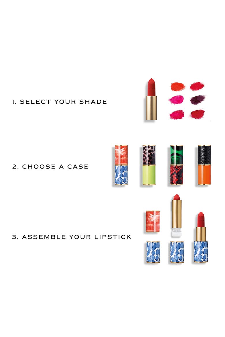 Refillable Lipstick Case, Alternate, color, CORAL CERAMIC