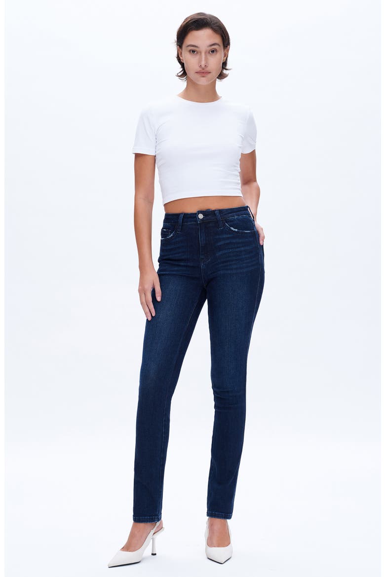 July Slim Straight Leg Jeans, Alternate, color, DEEP SEA