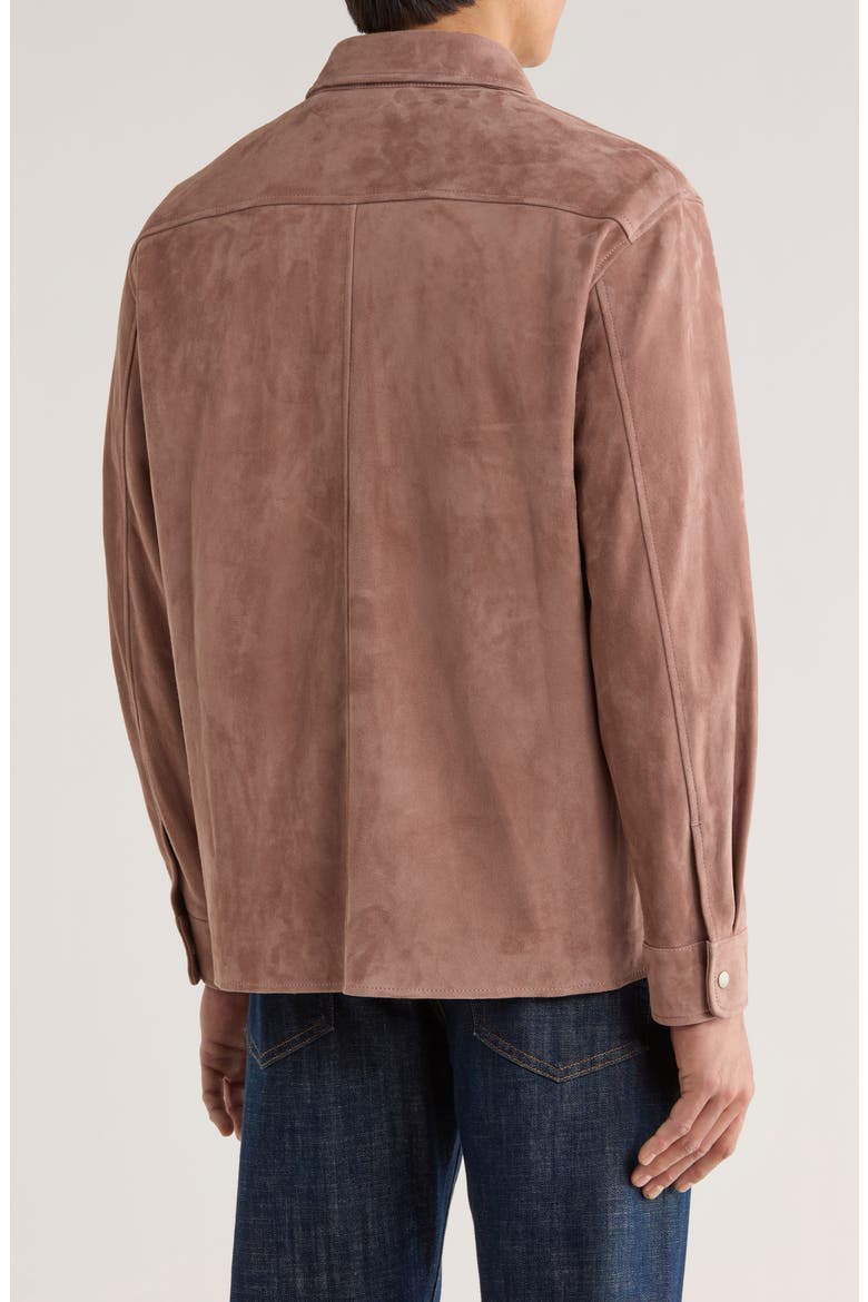 Suede Shirt Jacket, Alternate, color, SMOKY MAUVE