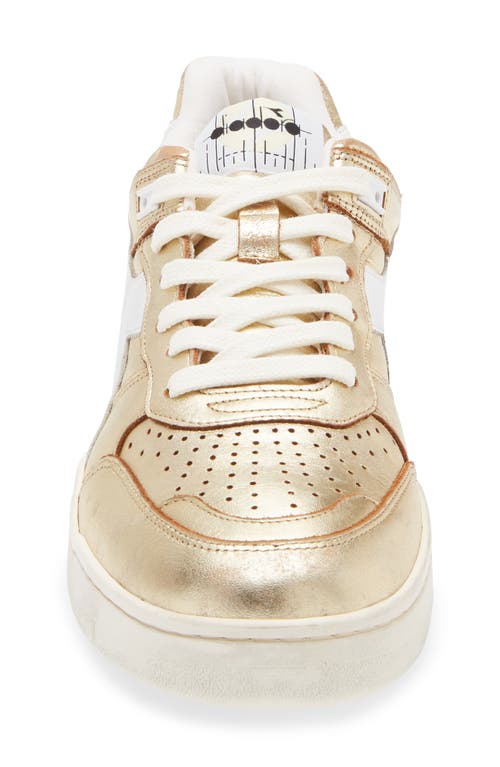 Diadora B.560 Cherie Metallic Sneaker In Whisper White