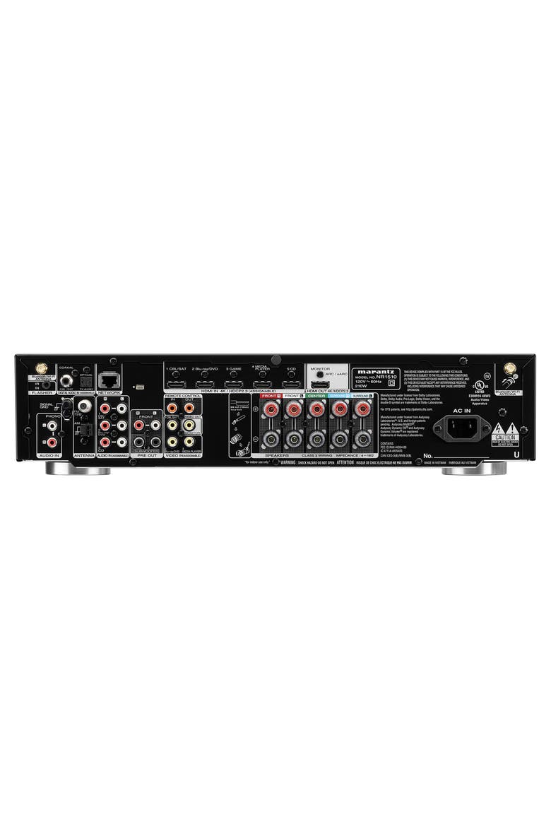 NR-1510 Slim 5.2-Channel 4K Ultra HD AV Receiver with HEOS Built-In, Alternate, color, Black