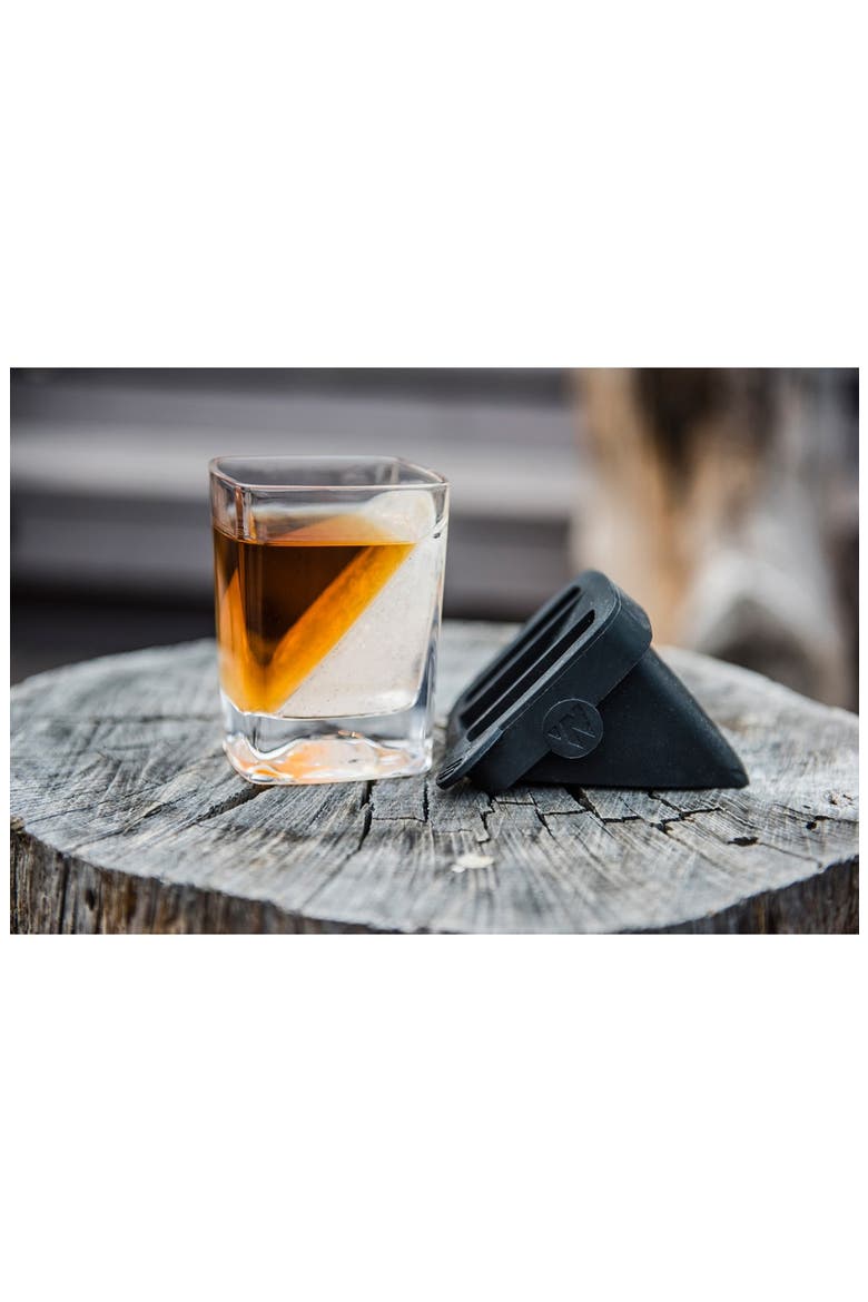 'Whiskey Wedge' Double Old-Fashioned Glass, Alternate, color, CLEAR