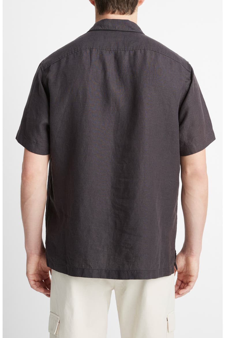 Quarter Zip Short Sleeve Shirt, Alternate, color, WASHED BLACK