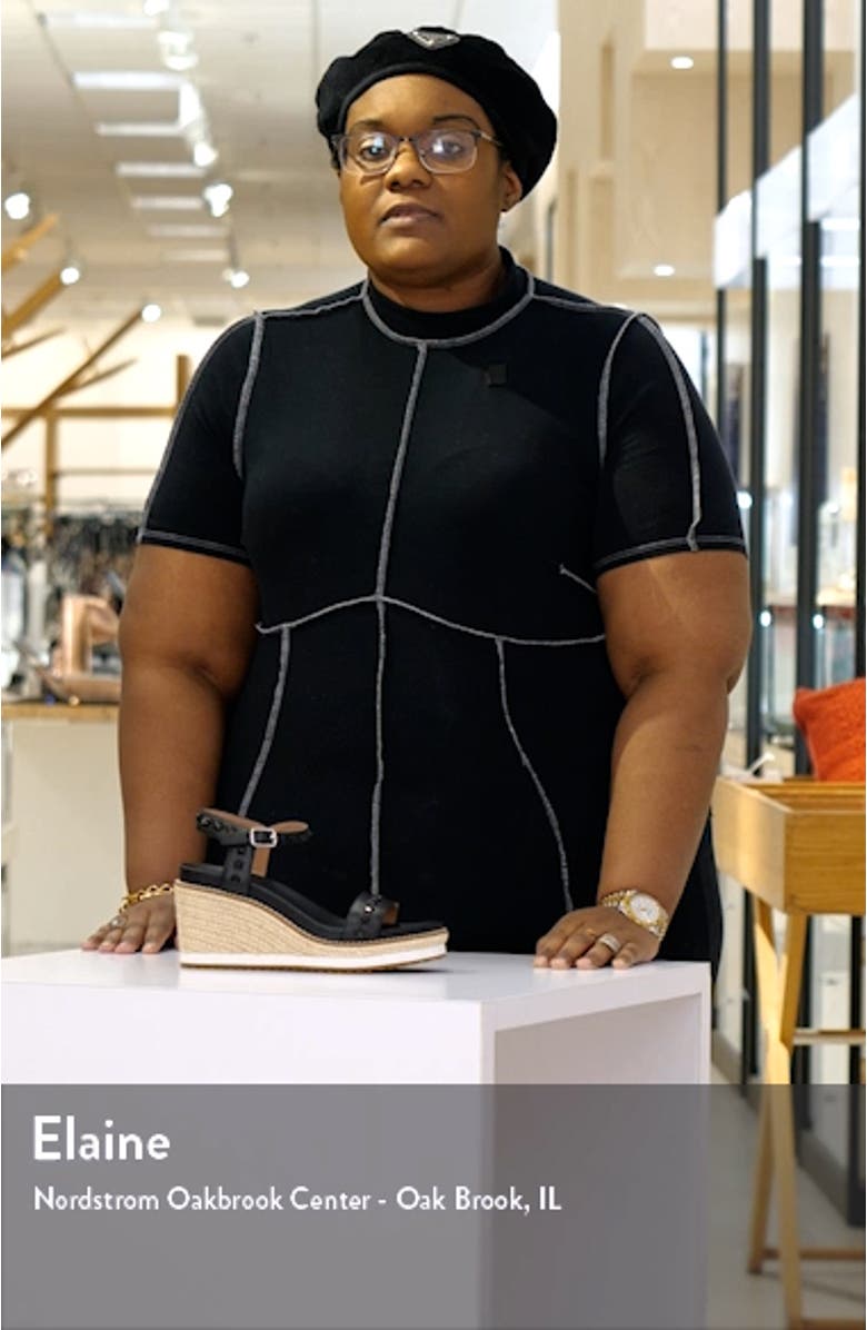 Vichi Ankle Strap Espadrille Platform Wedge Sandal, sales video thumbnail