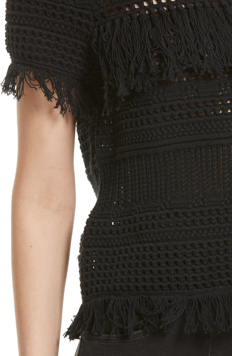 Rebecca Minkoff Miwok Crochet Top, Alternate, color,