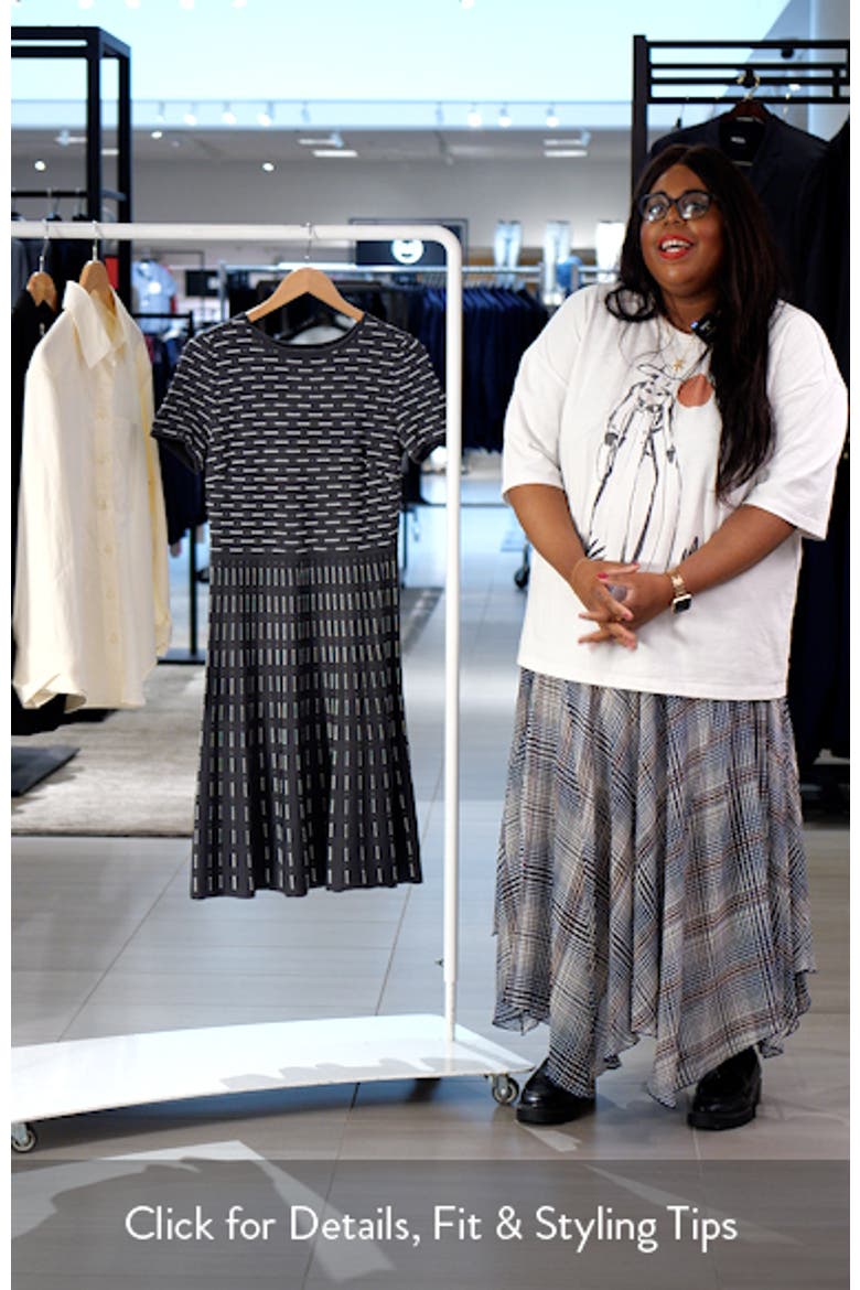 Digital Dash Short Sleeve Fit & Flare Dress video