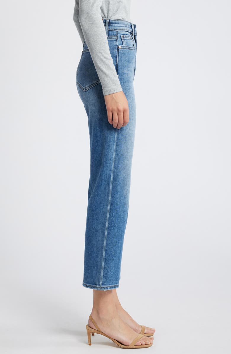 HIDDEN JEANS Relaxed High Waist Straight Leg Jeans, Alternate, color, Dark Wash