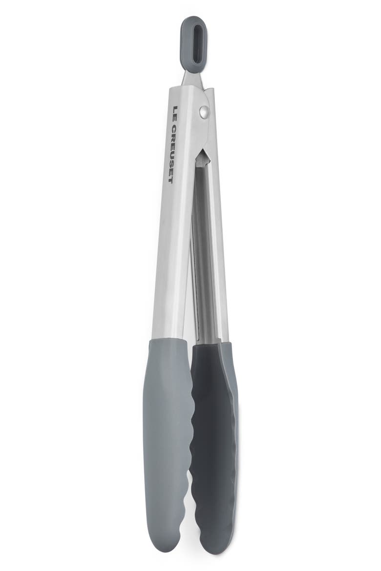 Signature Stainless Steel Tongs, Alternate, color, OYSTER