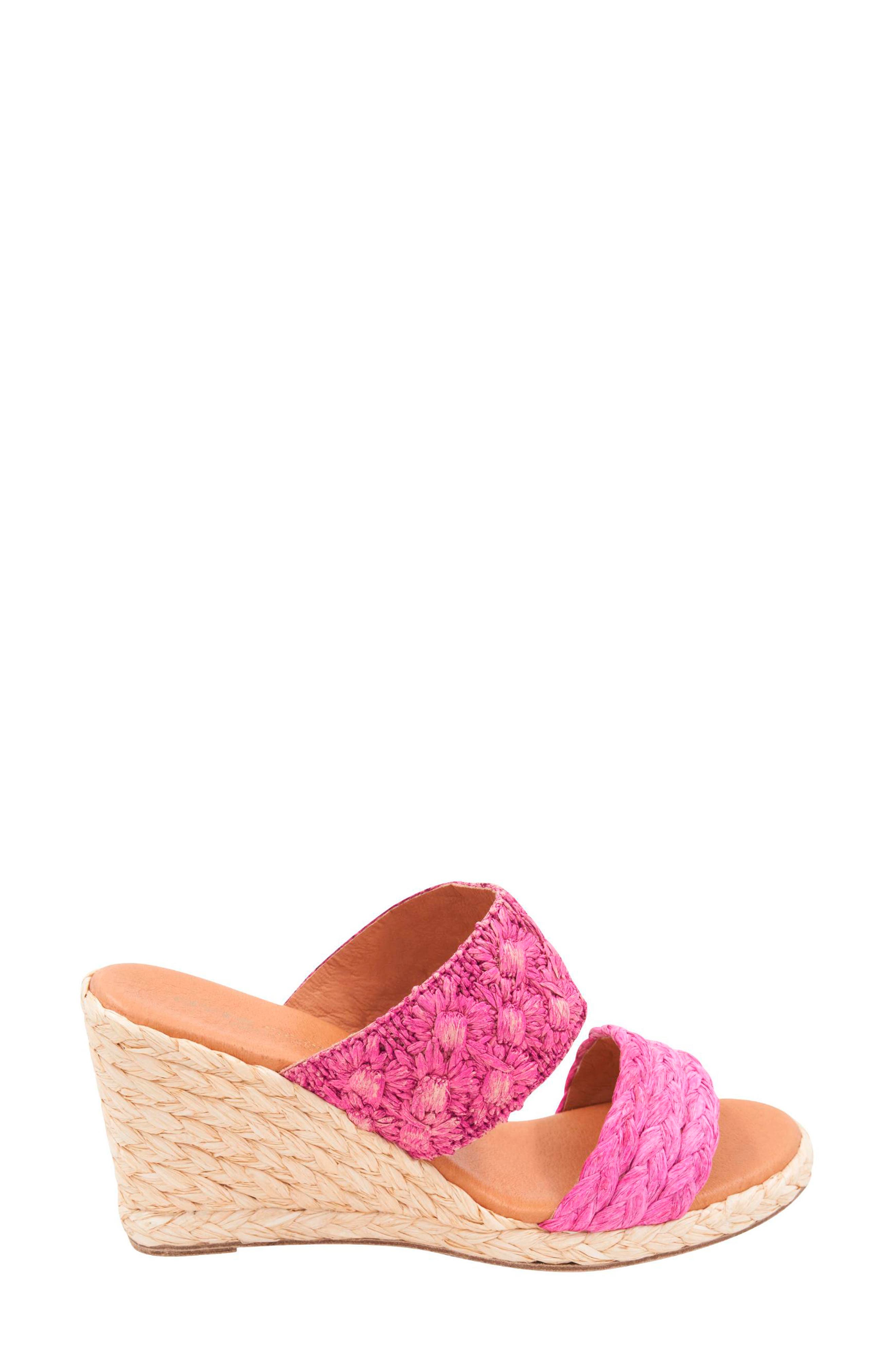 Nolita Wedge Slide Sandal, Alternate, color, FUCHSIA