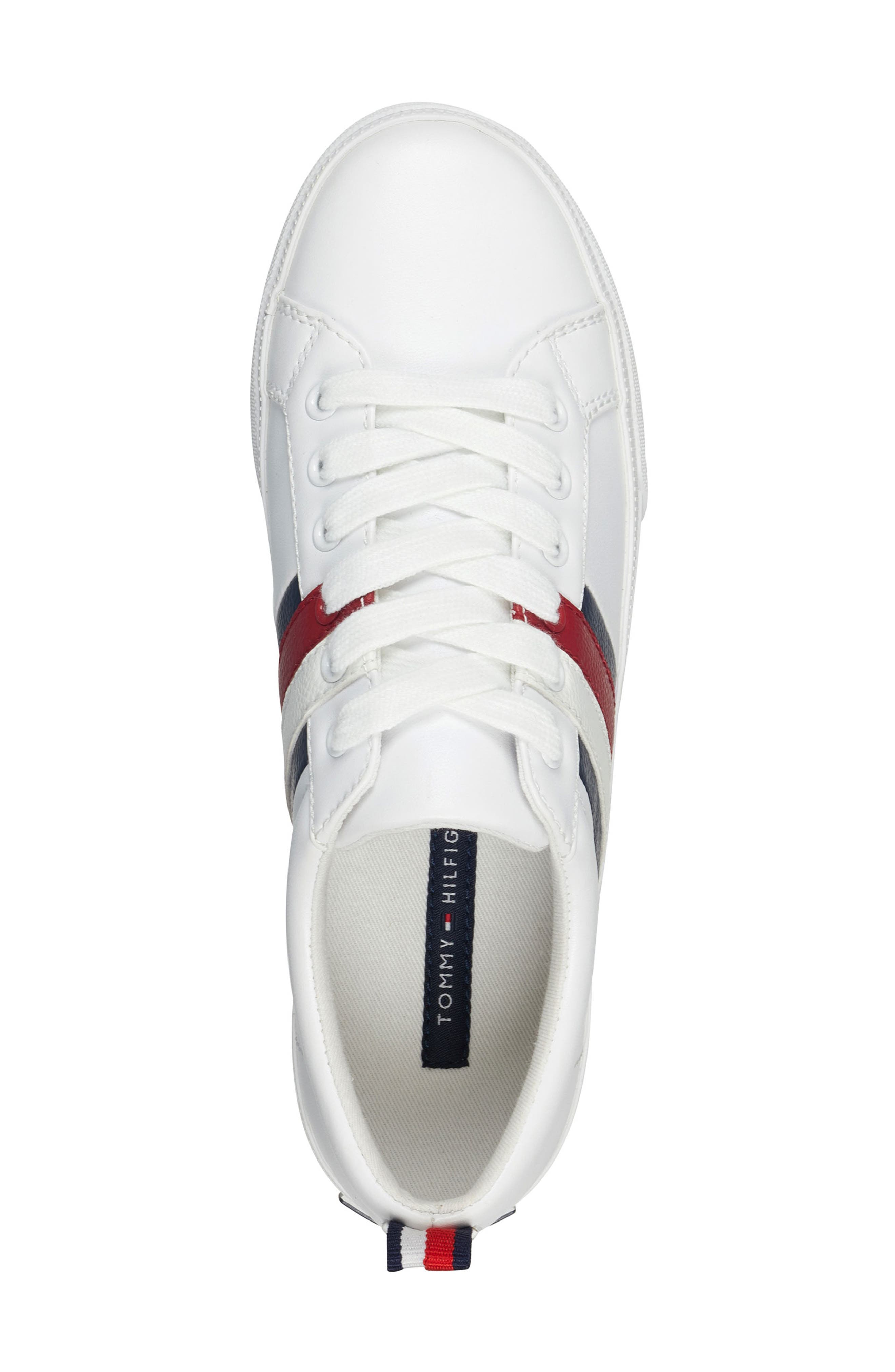 Tommy Hilfiger Low Top Sneaker, Alternate, color, White Multi Faux Leather