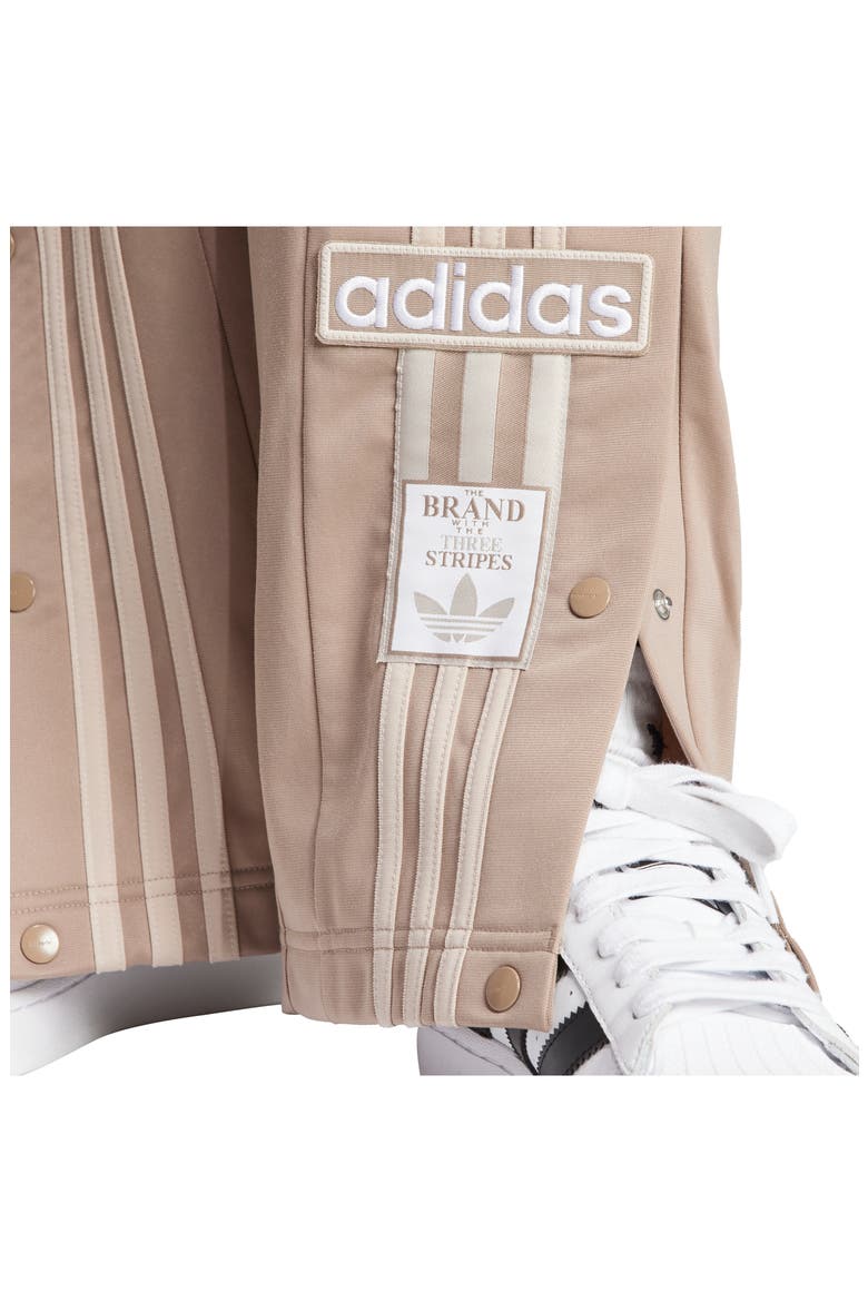 Adibreak Recycled Polyester Track Pants, Alternate, color, CHALKY BROWN