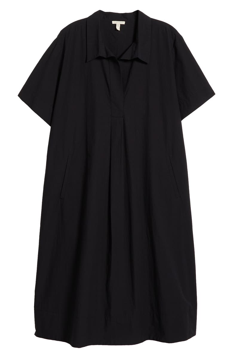 Eileen Fisher Classic Organic Cotton Poplin Midi Shirtdress, Alternate, color,