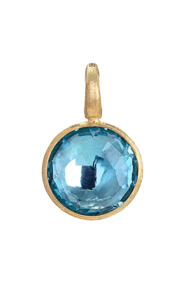 Marco Bicego Jaipur Blue Topaz Pendant, Main, color, Yellow