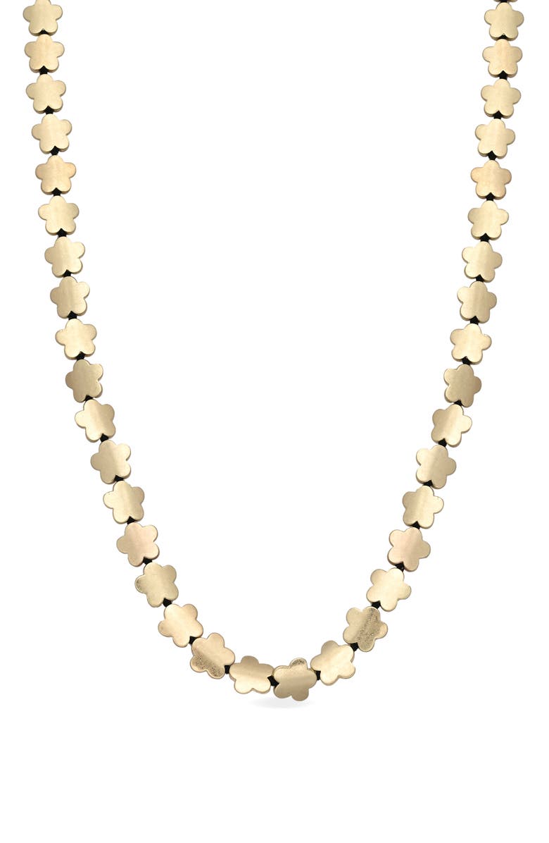 EYE CANDY LOS ANGELES Lindsay Flower Motif Necklace, Main, color,