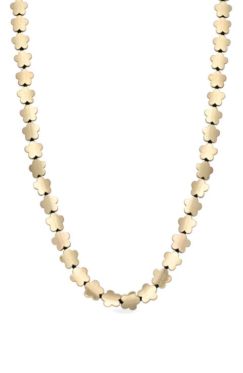 Lindsay Flower Motif Necklace