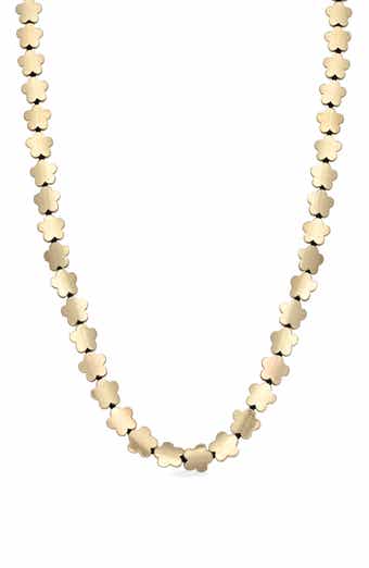 Lindsay Flower Motif Necklace