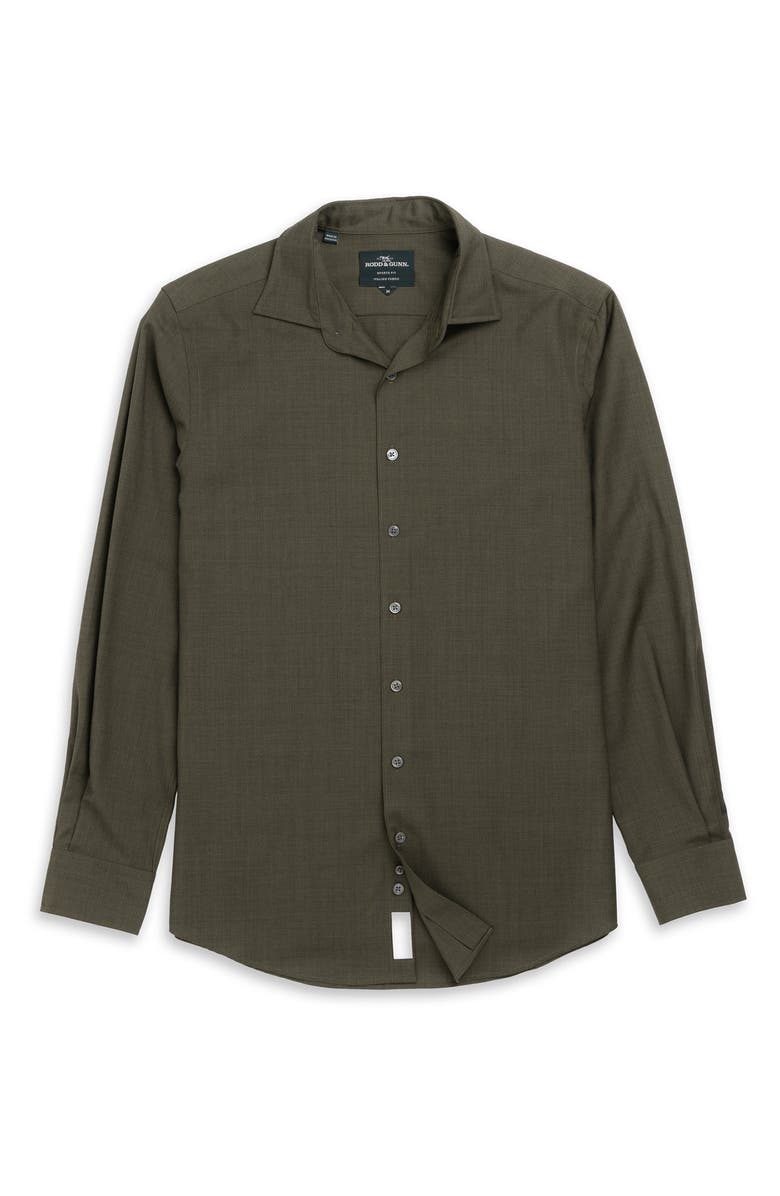 Rodd & Gunn Esk Valley Wool Mélange Button-Up Shirt, Alternate, color, Pine